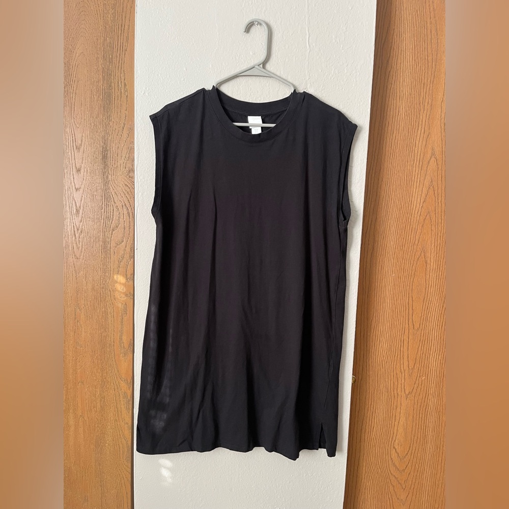 H&M Black T-Shirt Dress